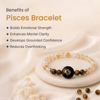 Pisces (‡§Æ‡•Ä‡§® ‡§∞‡§æ‡§∂‡§ø) Zodiac Citrine & Tiger Eye Bracelet for Women  | VastuKosha by Acharya Anuj