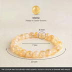 Citrine Bracelet with FREE Raw Selenite Plate | VastuKosha by Acharya Anuj