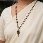 Divya Raksha Mala With 5 Mukhi Trishul Pendant | VastuKosha by Acharya Anuj