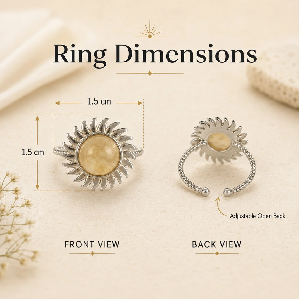 Citrine Sun Ring | VastuKosha by Acharya Anuj
