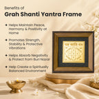 Grah Shanti Yantra with Black Tourmaline Frame | VastuKosha by Acharya Anuj