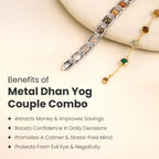 Metal Dhan Yog Couple Bracelet Combo | VastuKosha by Acharya Anuj