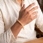 Citrine Bracelet with FREE Raw Selenite Plate | VastuKosha by Acharya Anuj