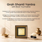 Grah Shanti Yantra with Black Tourmaline Frame | VastuKosha by Acharya Anuj