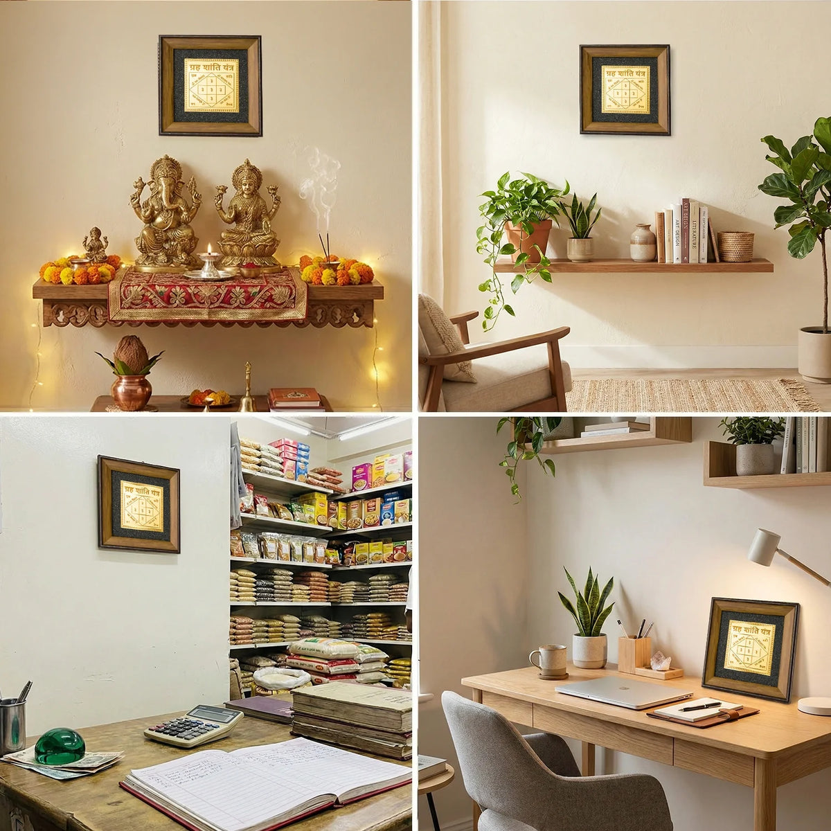 Grah Shanti Yantra with Black Tourmaline Frame | VastuKosha by Acharya Anuj
