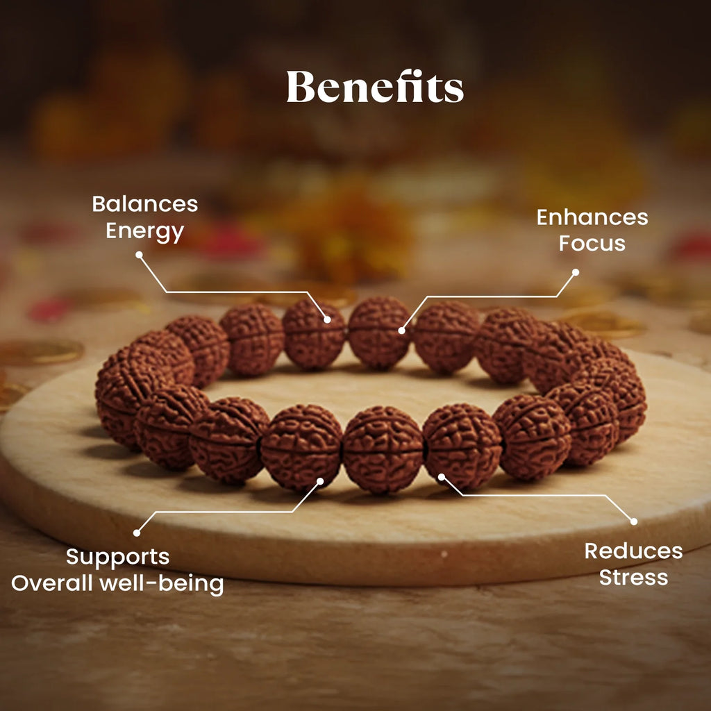 Maha Ashtlakshmi Siddh 7 Mukhi Rudraksha Bracelet| Vastukosha by Acharya Anuj