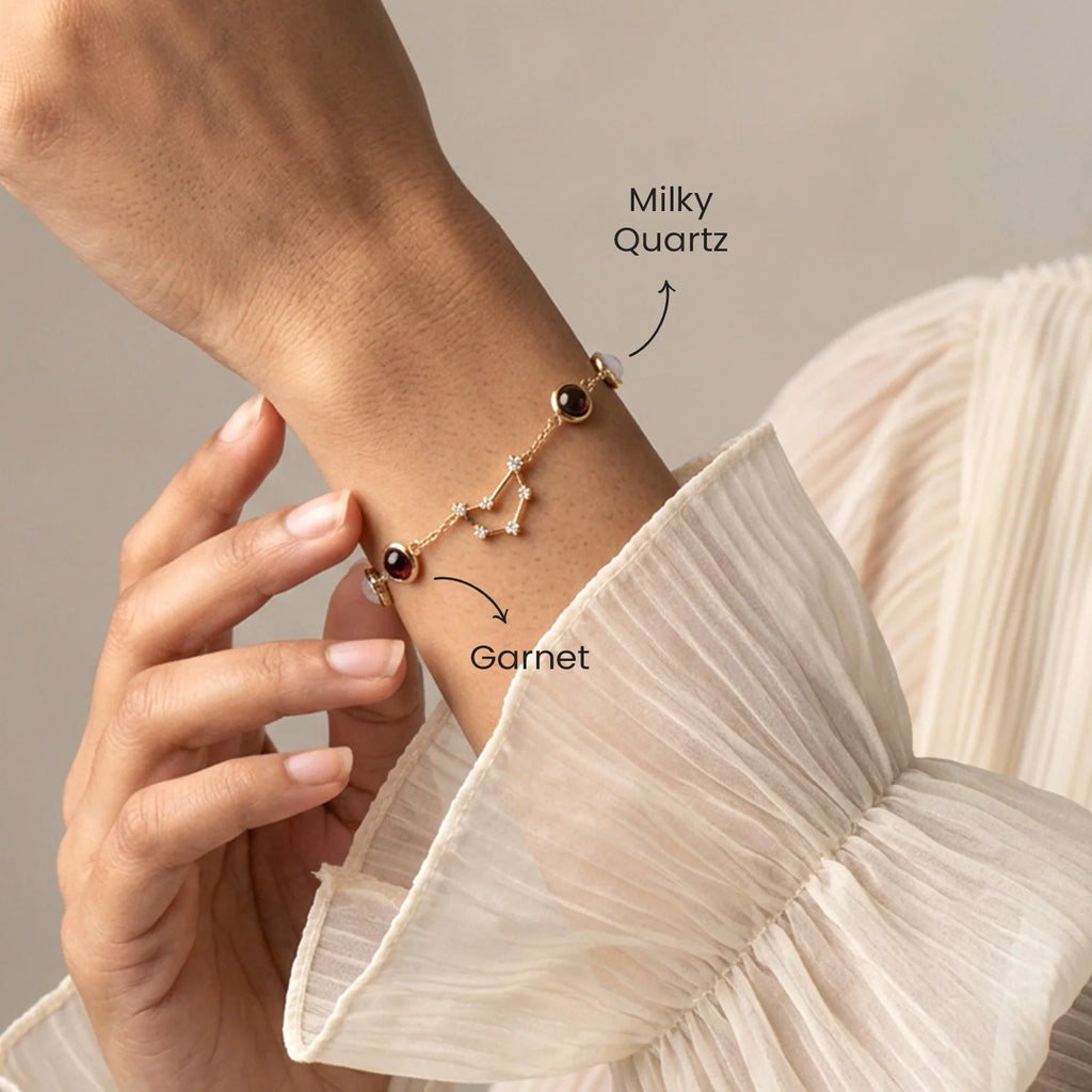 Capricorn (‡§Æ‡§ï‡§∞ ‡§∞‡§æ‡§∂‡§ø) Zodiac Constellation Bracelet for Women | VastuKosha by Acharya Anuj