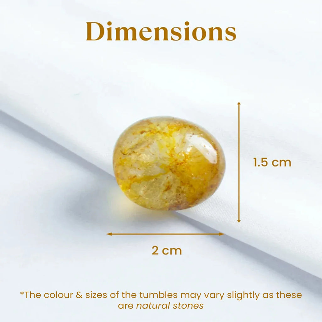 Real Natural Citrine Tumble  | VastuKosha by Acharya Anuj