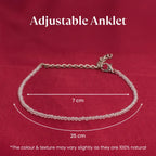 Real Natural Clear Quartz Anklet | VastuKosha by Acharya Anuj