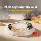 Dhan Yog Chips Bracelet With Free Raw Selenite Plate | VastuKosha by Acharya Anuj