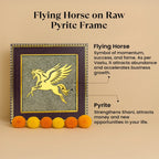 Flying Horse on Raw Pyrite Frame | VastuKosha by Acharya Anuj