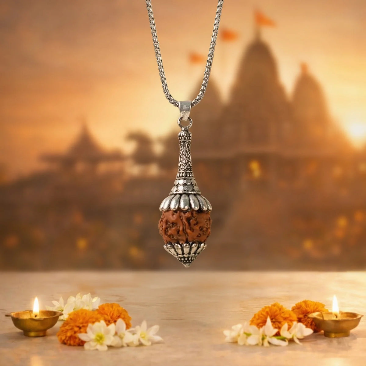 Siddh Rudraksha Hanuman Gada Pendant  | VastuKosha by Acharya Anuj