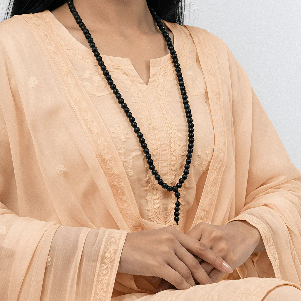 Rameshwaram Siddh Karthik Karungali Malai 8mm Stretchable - 108+1 Beads (Original Ebony Wood) | VastuKosha by Acharya Anuj