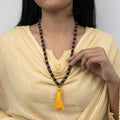 Divya Raksha Rudraksha & Karungali Mala 8mm - 108+1 Beads | VastuKosha by Acharya Anuj