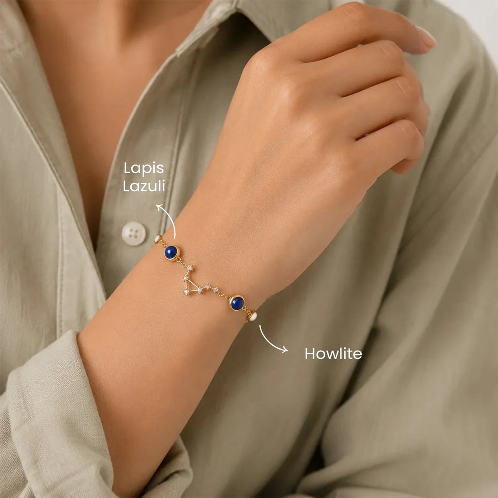 Libra (‡§§‡•Å‡§≤‡§æ ‡§∞‡§æ‡§∂‡§ø) Zodiac Constellation Bracelet for Women | VastuKosha by Acharya Anuj