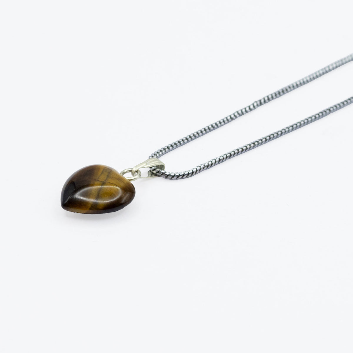 Tiger Eye Heart Pendant | VastuKosha by Acharya Anuj