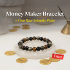 Money Maker Bracelet with FREE Raw Selenite Plate | VastuKosha by Acharya Anuj