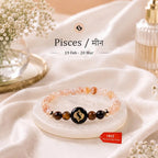 Pisces (‡§Æ‡•Ä‡§® ‡§∞‡§æ‡§∂‡§ø) Zodiac Citrine & Tiger Eye Bracelet for Women  | VastuKosha by Acharya Anuj