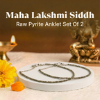 Maha Ashtlakshmi Siddh Raw Pyrite Anklet Set Of 2  | VastuKosha by Acharya Anuj