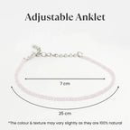 Rose Quartz Anklet | VastuKosha by Acharya Anuj