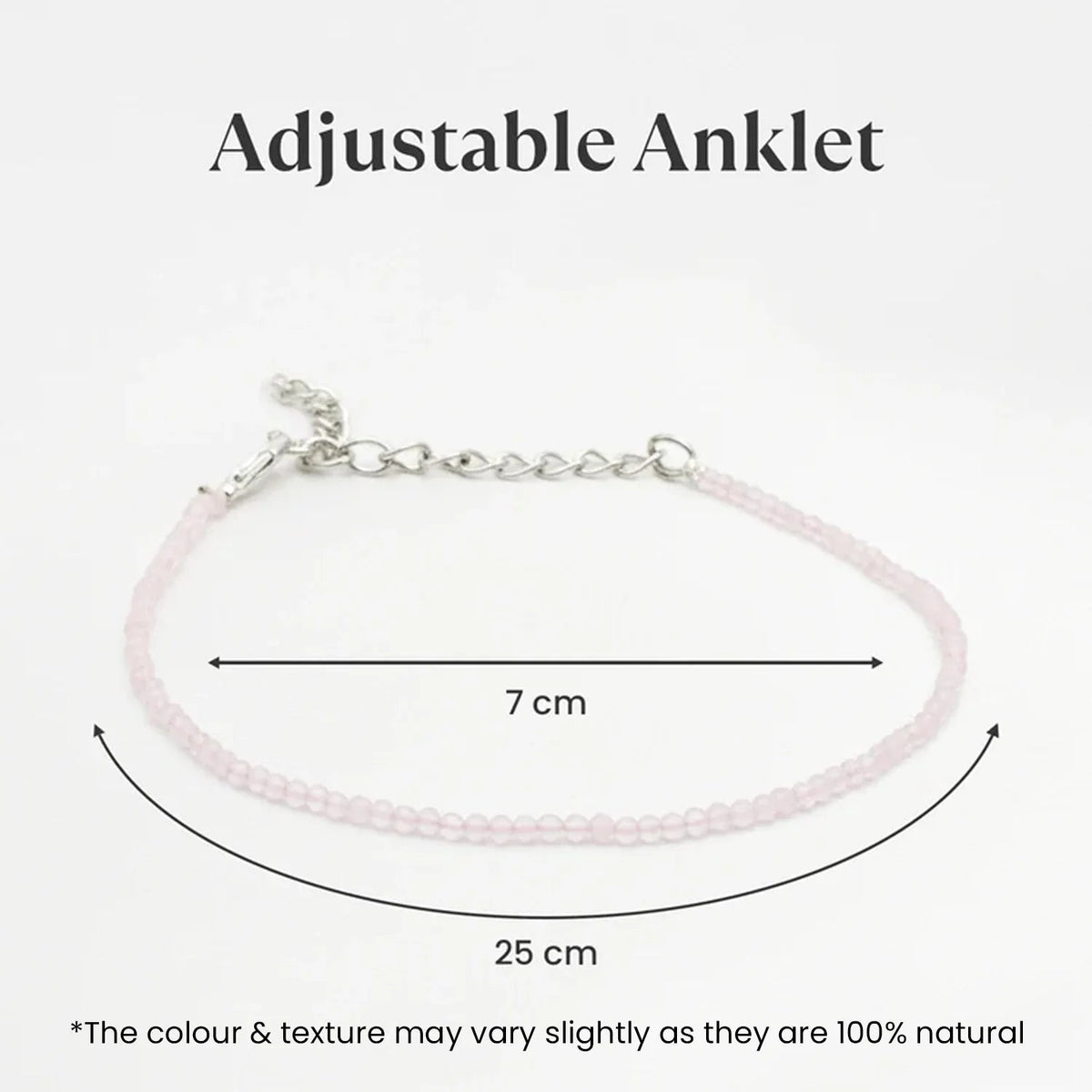 Rose Quartz Anklet | VastuKosha by Acharya Anuj