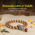 Rishikesh Siddh Shiv Rudraksha Mala with Adiyogi Shiv Pendant | VastuKosha by Acharya Anuj