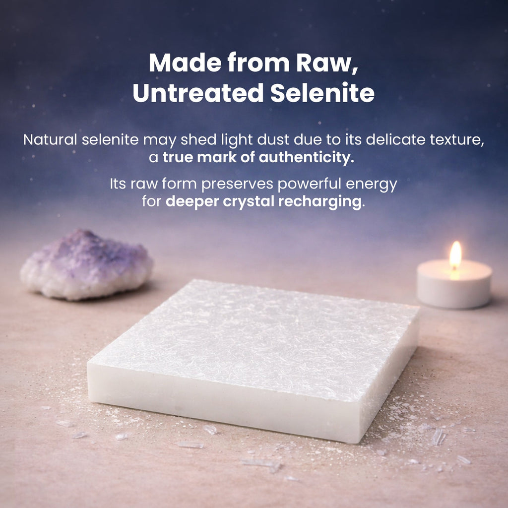 Laxmi Yantra Pyramid with Free Square Raw Selenite Plate | VastuKosha by Acharya Anuj
