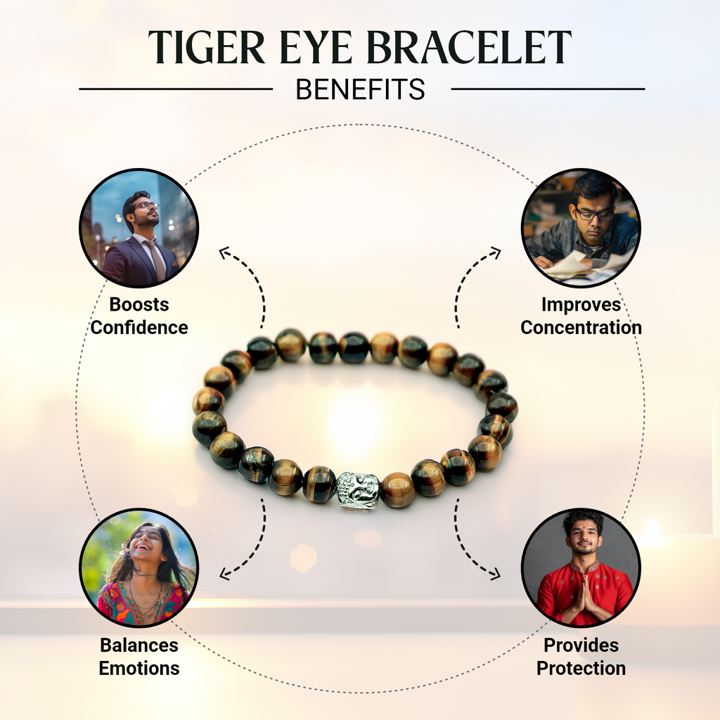 Tiger Eye - The Celeb Bracelet | VastuKosha by Acharya Anuj