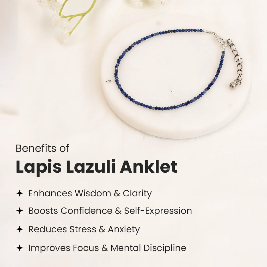 Lapis Lazuli Anklet | VastuKosha by Acharya Anuj