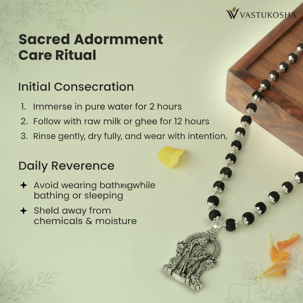 Rameshwaram Siddh Karthik Karungali Malai Murugan Vel Mala - 54 Beads | VastuKosha by Acharya Anuj