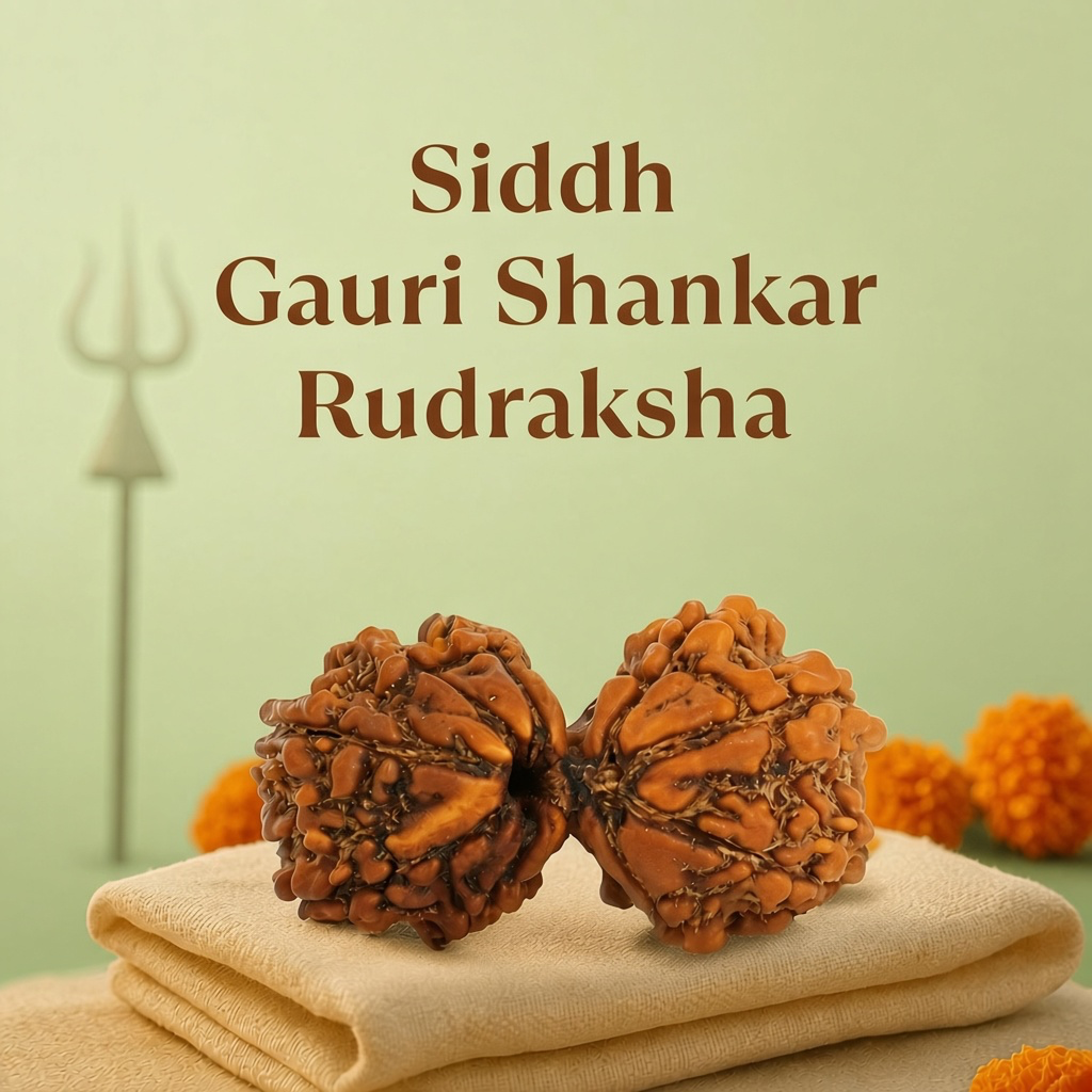 Rameshwaram Siddh Nepal Origin Gauri Shankar Rudraksha - 17mm to 22mm | VastuKosha by Acharya Anuj