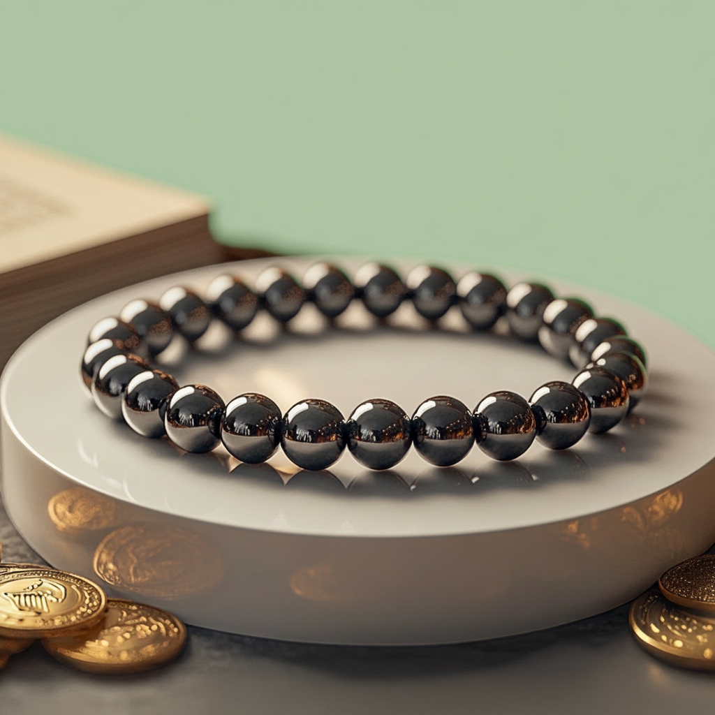 Rishikesh Siddh Rinn/ Loan Mukti Bracelet (With Original  Silver Hematite) | VastuKosha by Acharya Anuj Jain