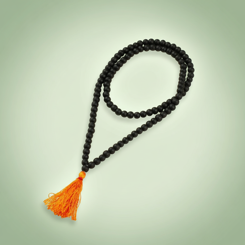 Rameshwaram Siddh Karthik Karungali Malai 6mm for Kids (108+1 Beads) Original Ebony Wood | Vastukosha by Acharya Anuj