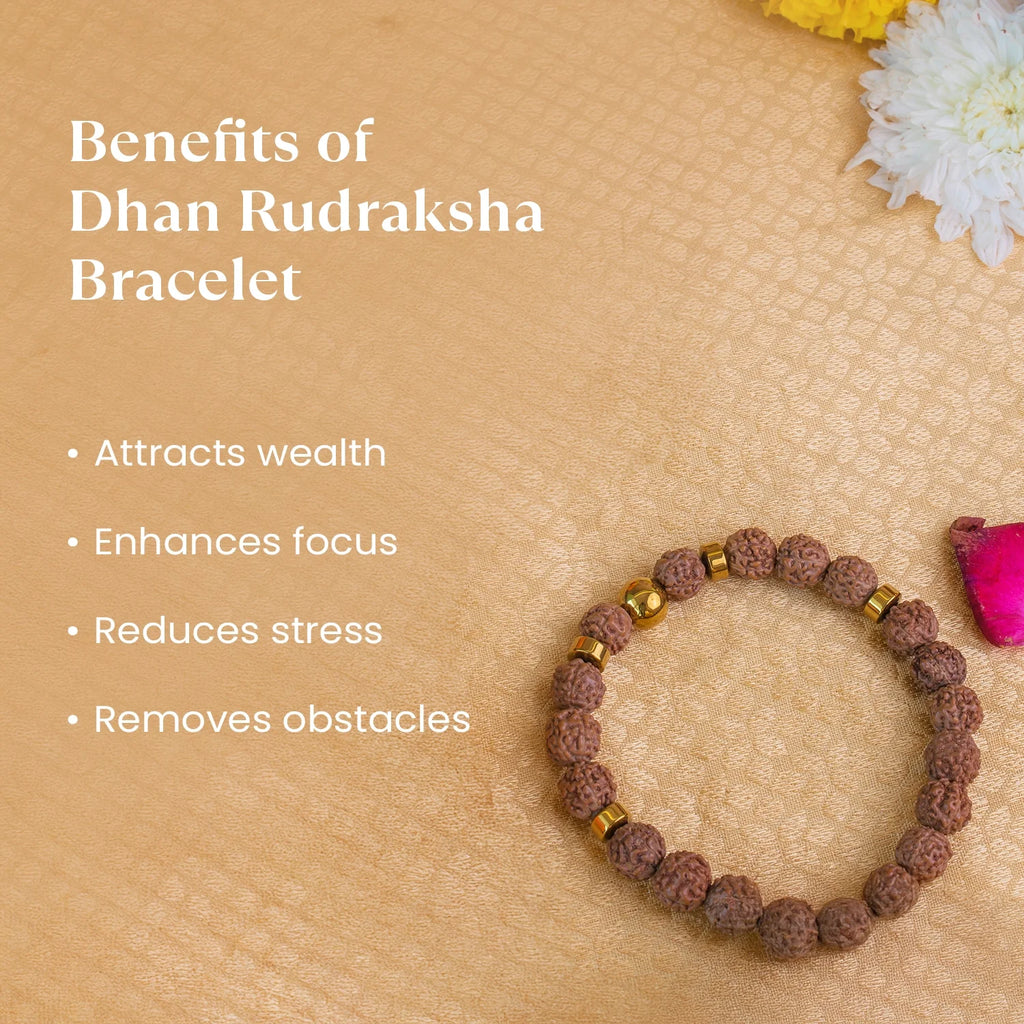 Dhan Rudraksha Bracelet  | VastuKosha by Acharya Anuj
