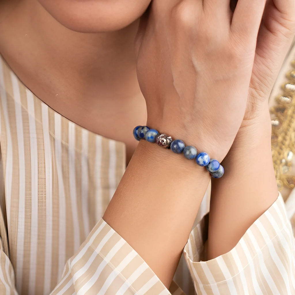Lapis Lazuli Bracelet  | VastuKosha by Acharya Anuj