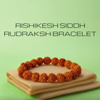 VASTUKOSHA 5 Mukhi Nepal origin Rudraksha bead bracelet for meditation and spiritual practice on a soft cloth