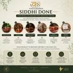 VASTUKOSHA infographic showing the six-step energisation process for the Vyapar Vridhi Citrine crystal pyramid.