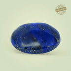 VASTUKOSHA natural Lapis Lazuli stone with deep blue colour and golden pyrite flecks, certified spiritual crystal