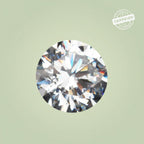 VASTUKOSHA natural round brilliant cut Zircon gemstone with high clarity and sparkle for astrological use