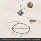VASTUKOSHA Princess Combo featuring a capped raw pyrite pendant and a delicate faceted pyrite crystal anklet.