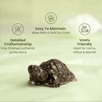 VASTUKOSHA Rinmukteshwar Siddh Pyrite Tortoise for Vastu, crafted from authentic pyrite stone for wealth and protection.