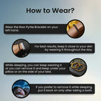 VASTUKOSHA raw pyrite bracelet and anklet couple combo with instructions on how to wear for daily crystal practice