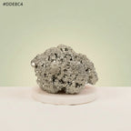 VASTUKOSHA 1kg raw pyrite stone with scolecite chunks, featuring a metallic luster for home and office display.
