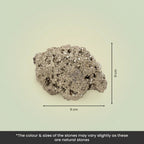 VASTUKOSHA 1kg raw pyrite stone with scolecite chunks, featuring metallic luster for home or office decor display.