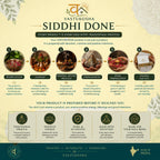 VASTUKOSHA infographic showing the six-step ritual process for energizing spiritual products like the Pyrite Owl.