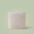 VASTUKOSHA square raw selenite plate with a textured, translucent white surface for crystal cleansing and display.