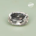 VASTUKOSHA natural white topaz gemstone with faceted oval cut for spiritual practice and Vastu applications
